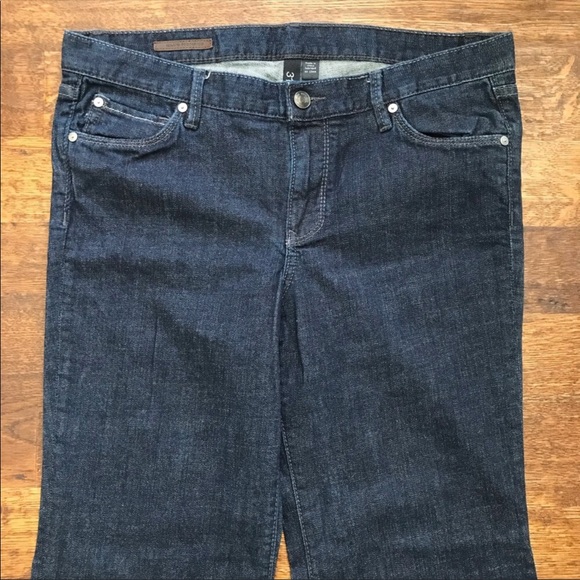 Club Monaco Dark Wash Ella Flare Jeans - Picture 3 of 13